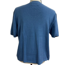 Load image into Gallery viewer, Eddie Baver V Neck Short Sleeves Knit Womens Top 100% Cotton Size Large