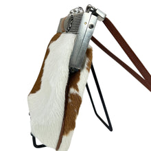 Load image into Gallery viewer, Moulin Rouge Pewter Framed Western Cowhide Handbag