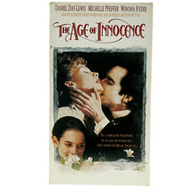 Load image into Gallery viewer, The Age of Innocence Daniel Day Lewis Winona Ryder VHS Video Tape