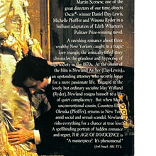 Load image into Gallery viewer, The Age of Innocence Daniel Day Lewis Winona Ryder VHS Video Tape