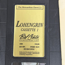 Load image into Gallery viewer, Lohengrin (VHS) The Metropolitan Opera Presents
