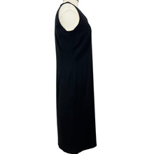 Load image into Gallery viewer, Black V-Neck Sheath Dress Size 8