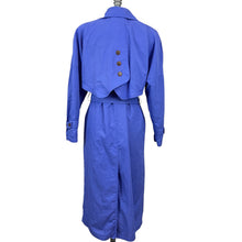 Load image into Gallery viewer, Vintage 80s Lavender Trench Coat Size 4