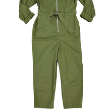 Load image into Gallery viewer, Army Green Utility Jumpsuit Size 6 Petite