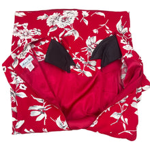 Load image into Gallery viewer, 1980s Red Floral Short Sleeve Dress Size 8
