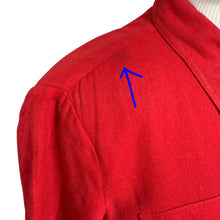 Load image into Gallery viewer, 90s Red Linen Shirt Dress Size Medium/Large