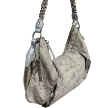 Load image into Gallery viewer, Rampage Y2K Silver Shoulder Bag w Logo Charms