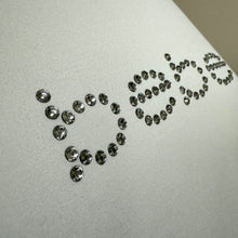 Load image into Gallery viewer, Y2K Bebe Rhinestone Logo White Stretch Tee Top Size Large 2000s Crystal Bling Shirt