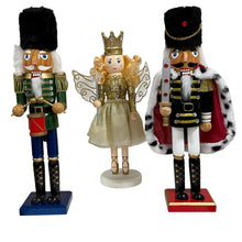 Load image into Gallery viewer, Nutcracker Lot – 11-Piece Collection, Tallest 15″ – Classic Christmas Soldiers & Queen