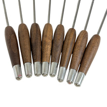 Load image into Gallery viewer, Vintage 50s Wood‑Handled Fondue Fork Set