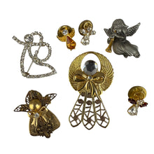 Load image into Gallery viewer, Set of 8 Vintage Angel Brooches & Pins