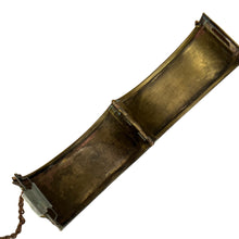 Load image into Gallery viewer, Victorian Revival Brass Filigree Carved Hinged Bracelet