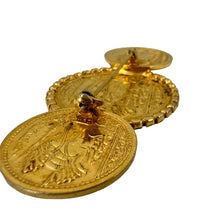 Load image into Gallery viewer, Alexander the Great Gold Coin Brooch 3"