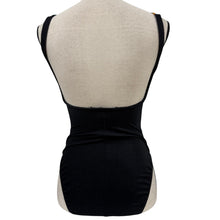 Load image into Gallery viewer, VTG Black Floral High Cut One Piece Swimsuit Size Small Made in USA