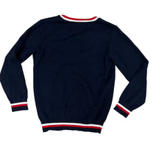 Load image into Gallery viewer, School of Science and Technology Blue Cardigan Sweater