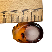 Load image into Gallery viewer, Amber Statement Ring Size 6