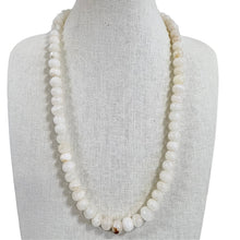Load image into Gallery viewer, Vintage White Banded Agate Onyx Round Bead Necklace