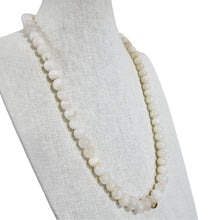 Load image into Gallery viewer, Vintage White Banded Agate Onyx Round Bead Necklace