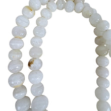 Load image into Gallery viewer, Vintage White Banded Agate Onyx Round Bead Necklace