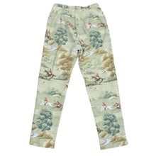 Load image into Gallery viewer, Vintage 90s Equestrian Fox Hunt Print Trousers Size 6 Made in USA