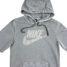 Load image into Gallery viewer, Nike Short Sleeve Hoodie Gray Fleece Sweatshirt Swoosh Logo Size Small