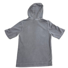 Load image into Gallery viewer, Nike Short Sleeve Hoodie Gray Fleece Sweatshirt Swoosh Logo Size Small