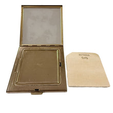 Load image into Gallery viewer, 1950s Two-Tone Geometric Powder Compact
