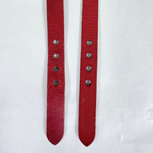 Load image into Gallery viewer, UNOde50 Red Leather Silver Buckle Bracelets Spain Artisan