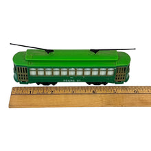 Load image into Gallery viewer, Vintage Desire St. 463 Trolley Train Toy Car Green San Francisco 5.5"