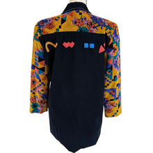 Load image into Gallery viewer, Vintage 80s/90s Aztec Pattern Western Blazer Size Medium.