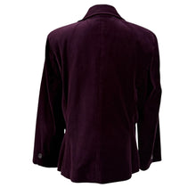 Load image into Gallery viewer, Plum Velvet Blazer Jacket Size Large