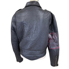 Load image into Gallery viewer, Y2K Custo Barcelona Who From Mars Embroidered Faux Leather Moto Jacket Size Medium