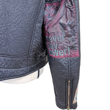 Load image into Gallery viewer, Y2K Custo Barcelona Who From Mars Embroidered Faux Leather Moto Jacket Size Medium