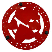 Load image into Gallery viewer, Vintage Red Cast Iron Trivet with Hearts – Mid-Century Kitchen Decor, Valentine’s Day Accent