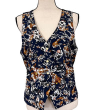 Load image into Gallery viewer, VTG 90s Nicole Miller 100% Silk Cow Print Vest -Size Large
