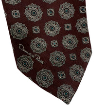 Load image into Gallery viewer, Oscar De La Renta Medallion Print Necktie