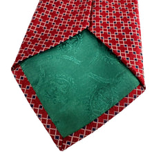Load image into Gallery viewer, VTG Tommy Hilfiger Geometric Print Red Silk Necktie
