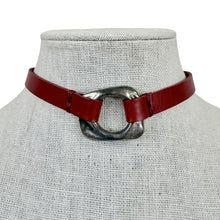 Load image into Gallery viewer, UNOde50 Red Leather Choker Necklace Handcrafted in Spain