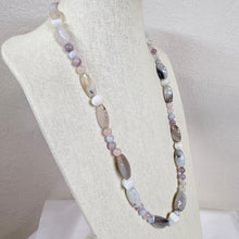 Load image into Gallery viewer, Vintage Beaded Necklace Semi Precious Pastel Stones