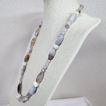 Load image into Gallery viewer, Vintage Beaded Necklace Semi Precious Pastel Stones