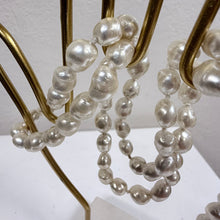 Load image into Gallery viewer, Vintage Continuous Knotted Baroque Freshwater Pearl Strand Necklace