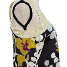 Load image into Gallery viewer, Trina Turk 100% Silk Sleeveless Tunic Dress w Bold Floral Print Size 0