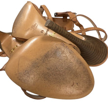 Load image into Gallery viewer, Pour La Victoire Tan Leather Sandal Stilettos Size 10