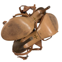 Load image into Gallery viewer, Pour La Victoire Tan Leather Sandal Stilettos Size 10