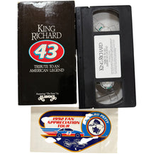 Load image into Gallery viewer, Richard Petty “King Richard: Tribute to an American Legend” VHS 1992 NASCAR Documentary 