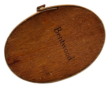 Load image into Gallery viewer, 1970s Bentwood Box with Handle Handpainted Mushroom Garden