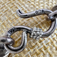 Load image into Gallery viewer, 925 sterling silver braided chain bracelet hook closure