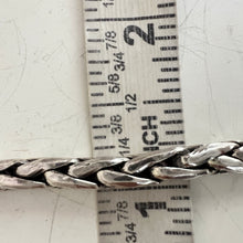 Load image into Gallery viewer, 925 sterling silver braided chain bracelet hook closure