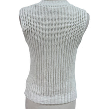 Load image into Gallery viewer, Abercrombie and Fitch White Knit Sleeveless Top Size Small