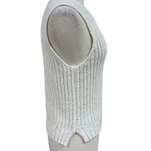 Load image into Gallery viewer, Abercrombie and Fitch White Knit Sleeveless Top Size Small